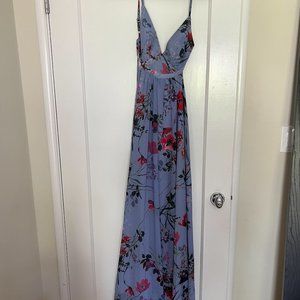 Yumi Kim Floral Full Length Backless Dress